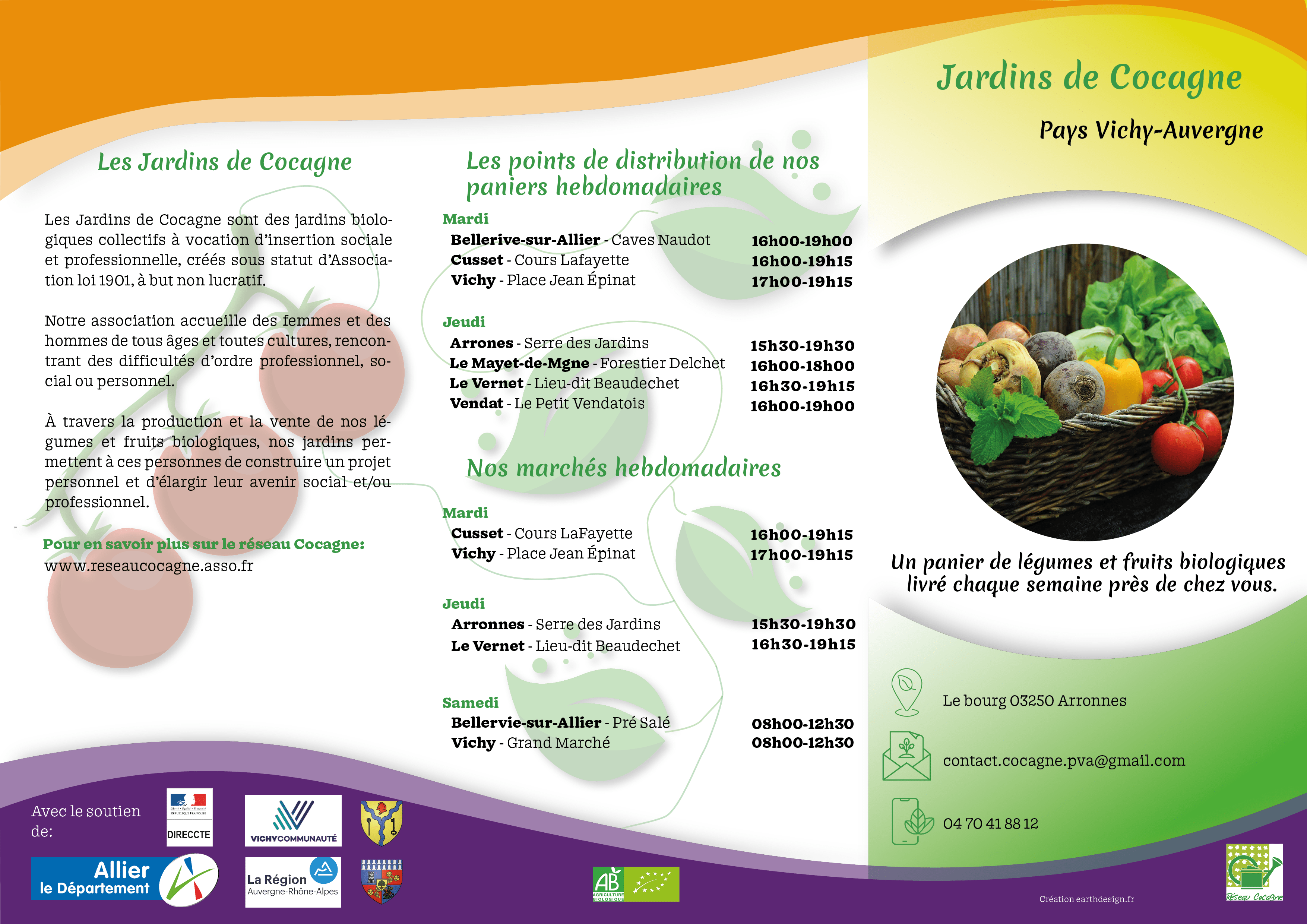 dépliant cocagne recto